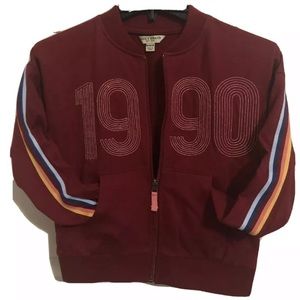 Lucky Brand Girls M 1990 Jorgina Zip Track Jacket